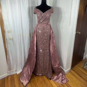Elegant Sequin Prom Gown